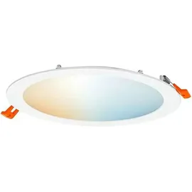 LEDVANCE Smart+ WiFi LED-Einbauleuchte Downlight Slim TW Weiß Ø 22,5 cm