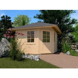 Weka Mediterrana 5-Eck 2,98 x 2,98 m natur ohne Aufsatz