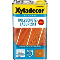 Xyladecor Holzschutz-Lasur 2 in 1 2,5 l teak matt