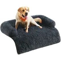 Songmics Hundebett FluffyHug XXL 122 x 95 cm dunkelgrau