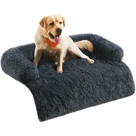 Songmics Hundebett FluffyHug XXL 122 x 95 cm dunkelgrau