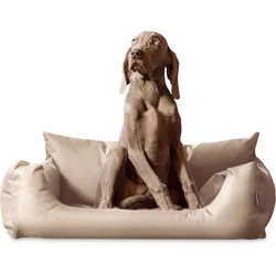 Tierlando NEMO Hundebett Hundesofa S M L Hundekorb Katzenbett 65 80 100cm beige 65 cm, 20 cm, 50 cm