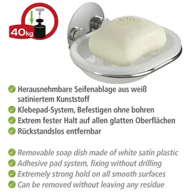 Wenko Turbo-Loc Seifenablage weiß-chrom