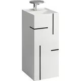 Laufen Kartell Waschtisch freistehend, 3 Hahnlöcher, ohne Überlauf, 375x435x900, H811331D021581,