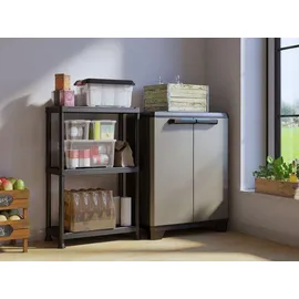 KIS Linear Low Kleiderschrank Verstellbar 68 x 90h Farbe Kis Grau