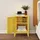 [en.casa] Nachttisch, Nachtschrank Inari Türgriff rechts Stahl Gelb