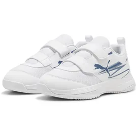 Puma Varion II Hallenschuhe mit Klettverschluss Kinder 02 white/blue horizon 28