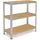 shelfplaza HOME 115x120x40 cm Schwerlastregal in verzinkt mit 3 Böden und 175 kg Traglast pro Boden