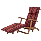 Auflage Deckchair Naxos 20208-3 terracotta-rot gestreift 190x48x6 cm Sun Garden