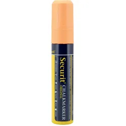 Securit® Kreidemarker Orange, rechteckige Spitze 7-15mm mit Verpackung