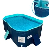 Starlyf Starlyf® Planschbecken, faltbarer Pool ohne Aufblasen, langlebig & robust Foldable Pool