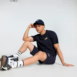 Puma Unisex ESS 2 COLOR Small No. 1 Logo Tee T-Shirts, New Navy, M