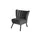 Max Winzer Sessel Alessandro Samtvelours 70 x 80 x 66 cm Schwarz