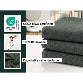 ZOLLNER Handtuchset 70 x 140 cm grau 3 St.