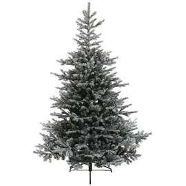 Amicasa Schneebedeckter Grandis Weihnachtsbaum grün 210 cm