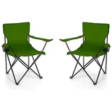 BigDean Campingstuhl Grün 2 St.