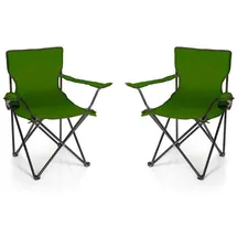 BigDean Campingstuhl Grün 2 St.