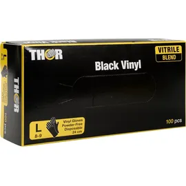 Abena Re-Seller GmbH Thor Black Vinyl, Vitrile Blend, puderfrei, M