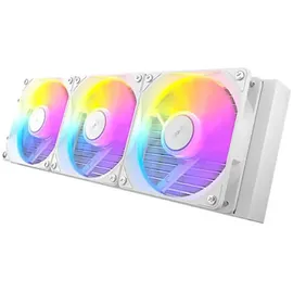 Antec Vortex Lum 360 White ARGB, CPU Wasserkühler, Weiss, Mehrfarbig