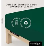 schlafgut Soft Contact 140 x 200 - 160 x 200 cm green deep