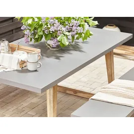 Beliani Gartenmöbel Set 6-tlg. Grau