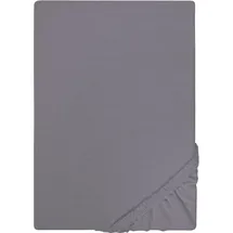 biberna 0077155 Jersey 180 x 200 - 200 x 200 cm silber/grau
