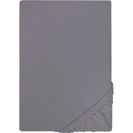 biberna 0077155 Jersey 180 x 200 - 200 x 200 cm silber/grau