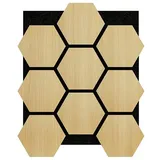 Sonido Akustikpaneel Hexagon  (New Light Oak, 760 x 574 x 18 mm, 4 Stk.)