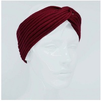 BEAZZ Stirnband Stirnband Ohrenwärmer Damen Winter 100% WOLLE Merino Feinstrick, warm und weich rot