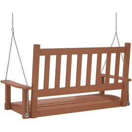 vidaXL Garten-Hängestuhl Braun 2-Sitzer