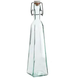 Glasflasche mit Bügelverschluss Recyclingglas 360ml Trinkflasche Vorratsflasche