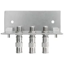 Axing QEW3-12 Erdungswinkel Antennentechnik, 3-fach, F-Doppelbuchsen, einreihig QEW00312 QEW 3-12