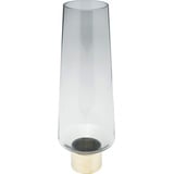 Kare DESIGN Vase Noble Ring 40 cm Glas Gold