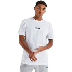 ellesse Herren T-Shirt, OLLIO, 2er Pack - Oberteil, Baumwolle, Rundhals, kurz, Logo, einfarbig Weiß 2XL