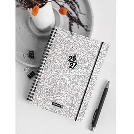 Baier & Schneider Schülerkalender 2026/2027 "ZENart" A5, Kunststoff