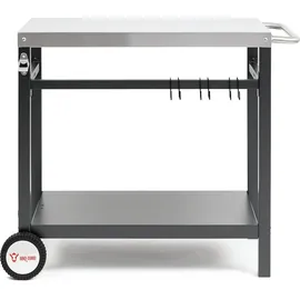 BBQ-Toro Beistelltisch 85 x 50 x 81 cm Stahl schwarz