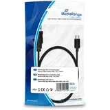 MediaRange USB-A 15 m Schwarz