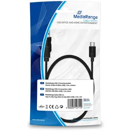 MediaRange USB-A 15 m Schwarz