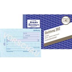 Avery, Formular, Quittung MwSt. separat ausgewiesen (50 x)