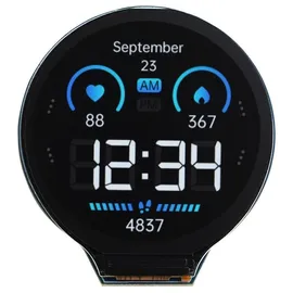 Waveshare ESP32-S3, 1.28 Zoll IPS LCD, WiFi / BT, 240x240, 6-Achsen IMU, 32-bit LX7 Dual-core, rund