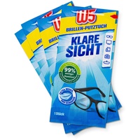 W5 Brillenputztücher für Brillengläser, Fotolinsen, Visiere und Handys