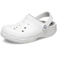 Crocs Unisex Kinder Ralen Lined Clog K Holzschuh, White Light Grey, 32/33 EU - 32/33 EU