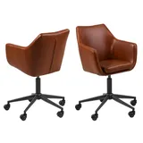 VCM ebuy24 Bürostuhl Braun 58 x 58 cm - 2 Jahre Gewährleistung - mind. 14 Tage Rückgaberecht - Braun