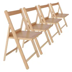 WellHome - 4er Set Stühle 42x47x79cm NORTH Lack