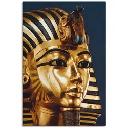 Wandbild ARTLAND "Grabmaske von König Tutanchamun", gold (farbe bild(er): goldfarben), B:20cm H:30cm, Bilder, als Alubild, Outdoorbild, Leinwandbild, Poster in verschied. Größen