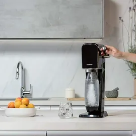 Sodastream Art black + Kunststoffflasche + CO2-Zylinder