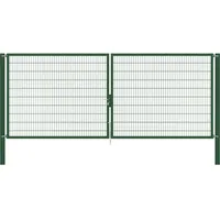 GAH Alberts Doppeltor 500 x 200 cm Grün/Metall
