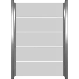 GROJA Glas Sichtschutzelement 120 x 180 cm Transparent