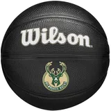 Wilson NBA Team Tribute Mini Basketball Schwarz 3