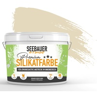 SEEBAUER diy® Silikatfarbe Gelb für Innen (No. 433 Vanilla Cream 5,0 Liter) Mineralfarbe Gelbtöne hohe Deckkraft